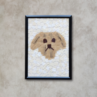 Poodle Face Art frame
